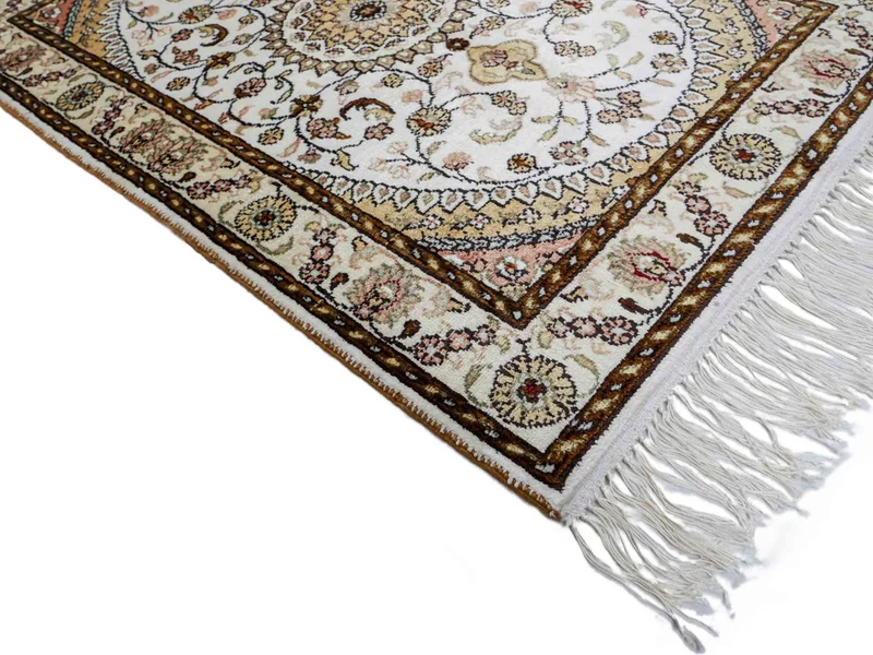 China Seide Teppich 61x89cm - Orientteppich - creme