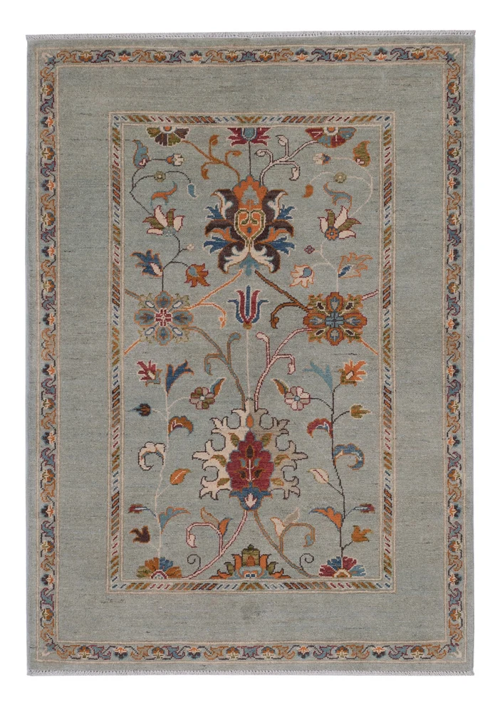 Ziegler Teppich 120x180cm - Orientteppich - hellgrün