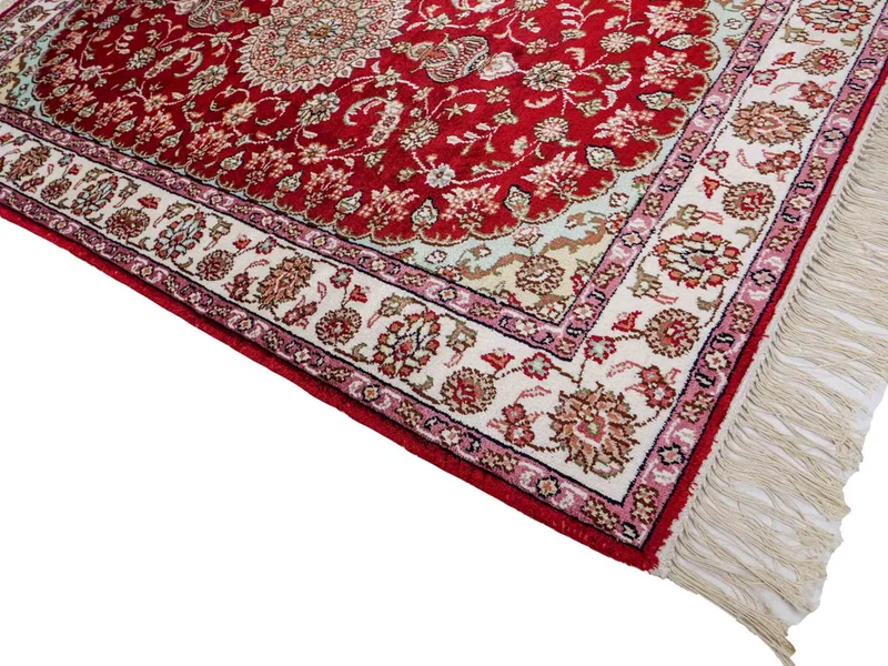 China Seide Teppich 76x119cm - Orientteppich - rot