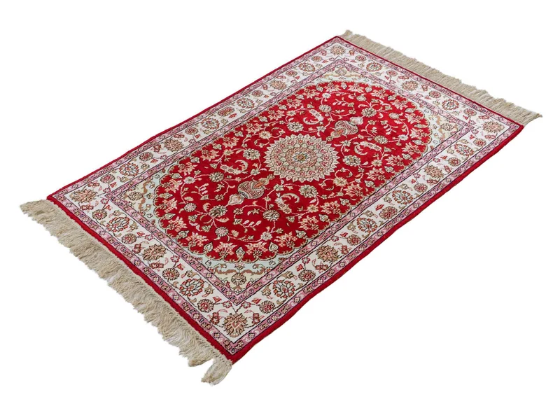 China Seide Teppich 76x119cm - Orientteppich - rot