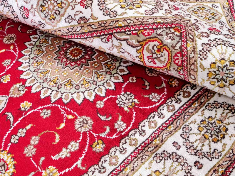 China Seide Teppich 77x120cm - Orientteppich - rot