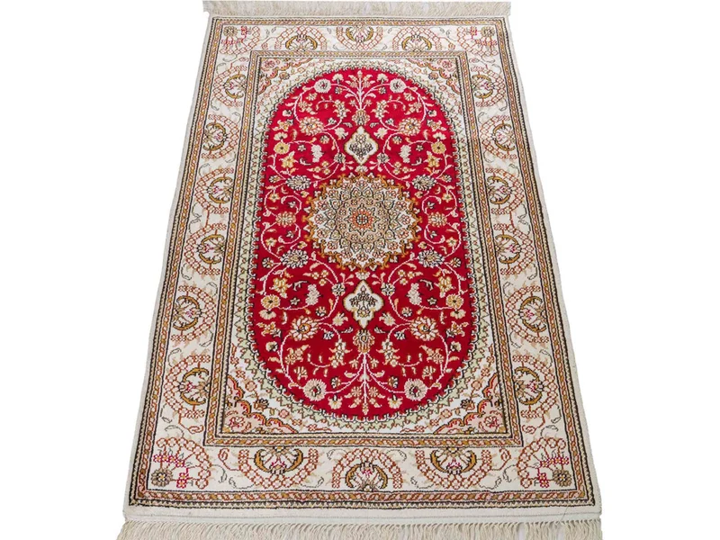 China Seide Teppich 81x122cm - Orientteppich - rot