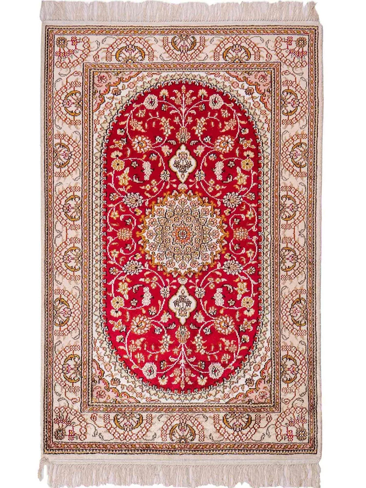 China Seide Teppich 78x120cm - Orientteppich - rot