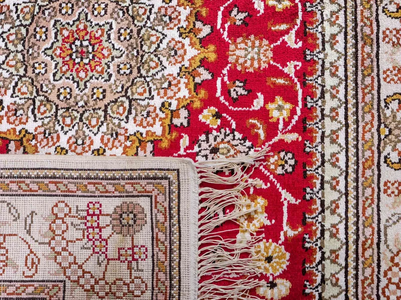 China Seide Teppich 78x120cm - Orientteppich - rot