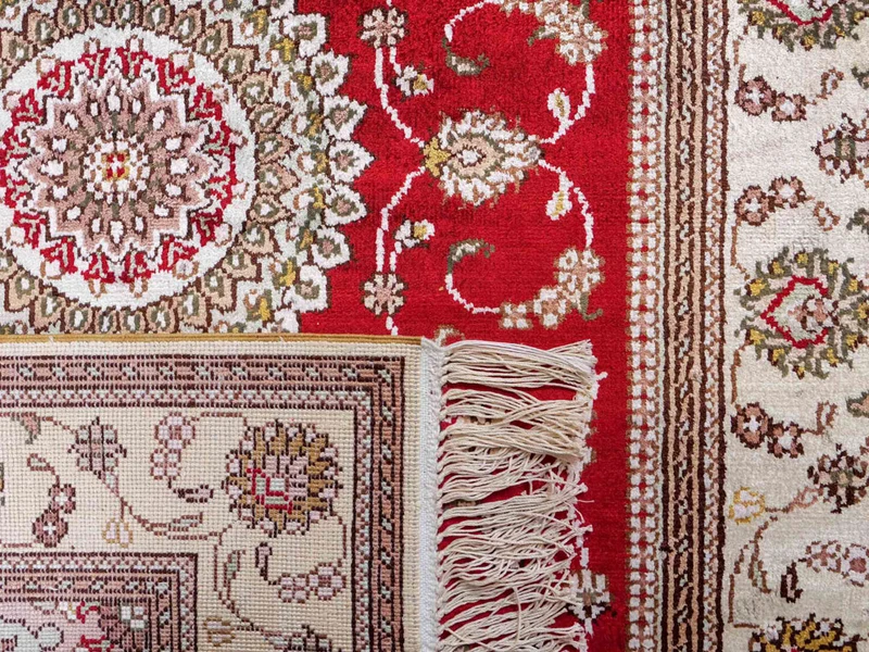 China Seide Teppich 76x122cm - Orientteppich - rot