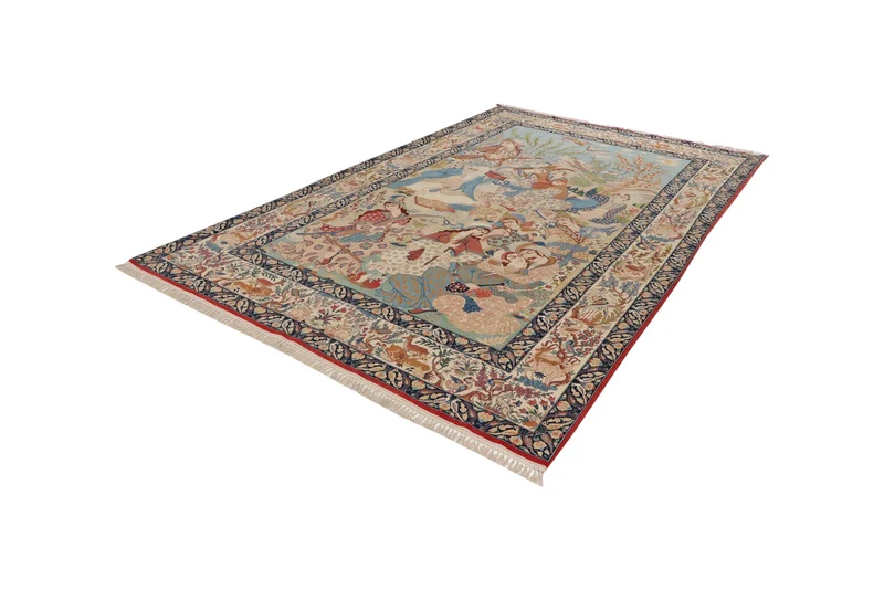 Isfahan · Handgeknüpft – Bunt, 290x194 cm