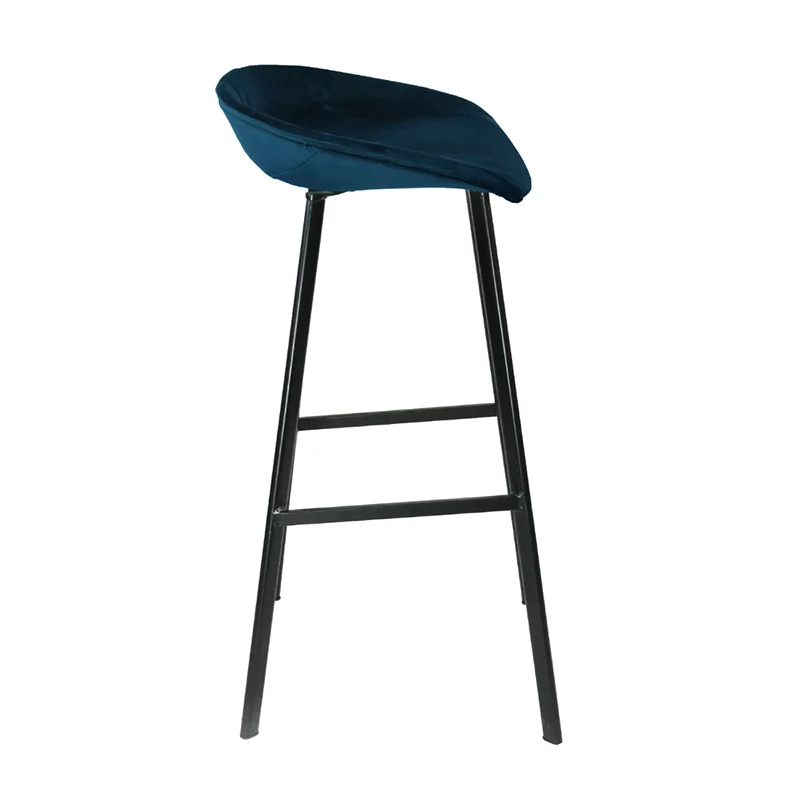 Barhocker Samt - Dunkelblau