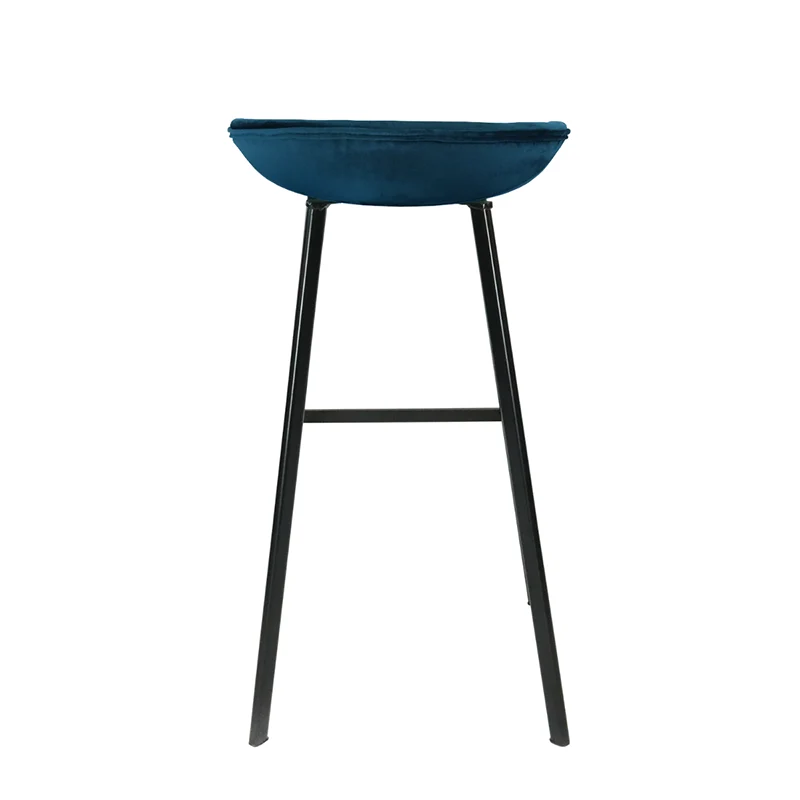 Barhocker Samt - Dunkelblau
