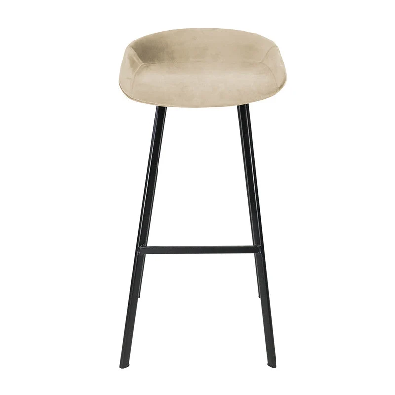 Barhocker Samt - Creme