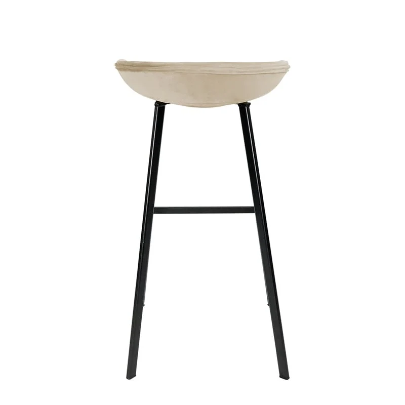 Barhocker Samt - Creme