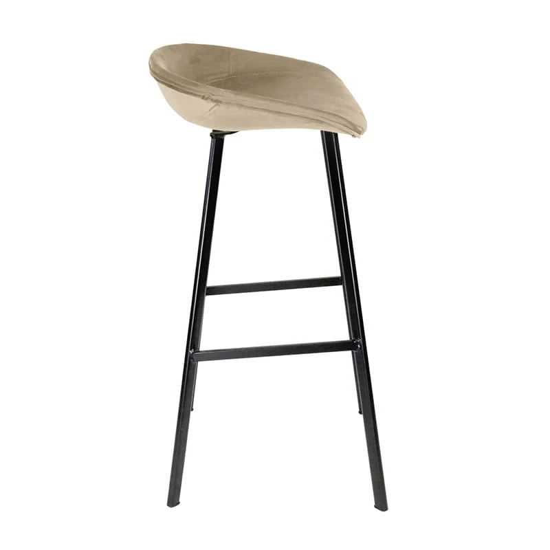 Barhocker Samt - Creme