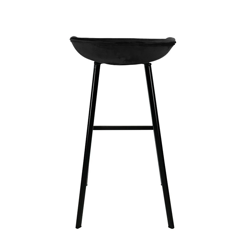 Barhocker Samt - Schwarz