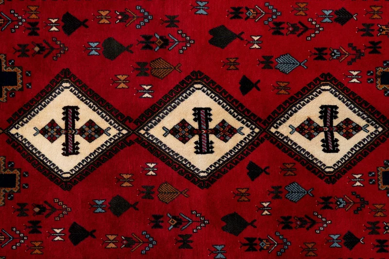 Afshar · Handgeknüpft – Rot, 234x163 cm