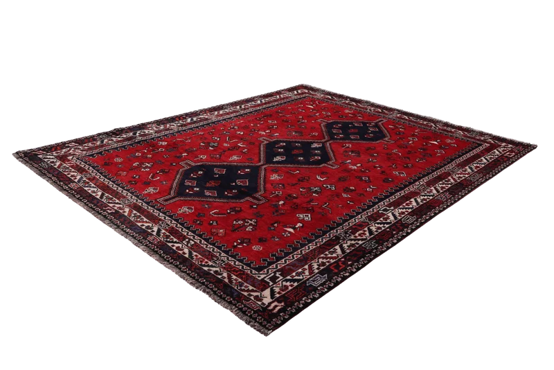 Shiraz · Handgeknüpft – Rot, 302x221 cm
