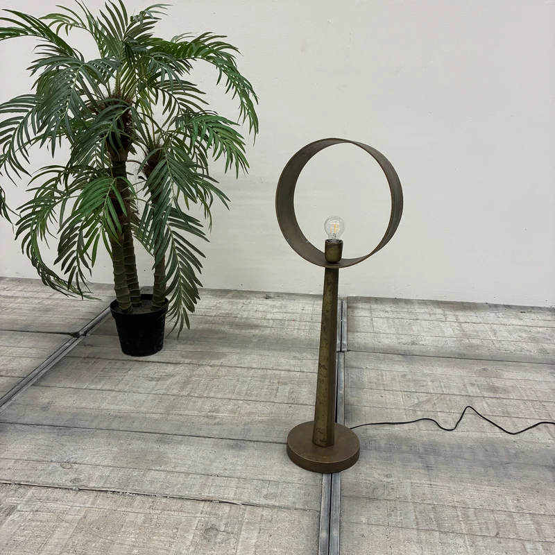Countryfield Largo Stehlampe Ring Bronze Messing Metall Lampe