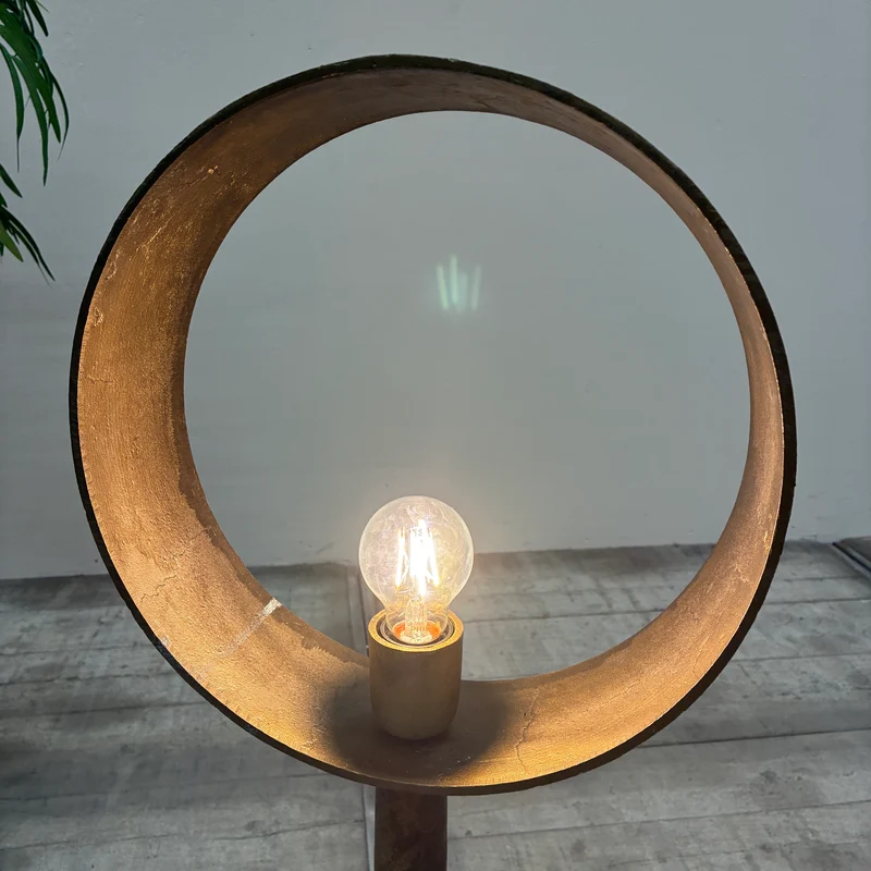 Countryfield Largo Stehlampe Ring Bronze Messing Metall Lampe