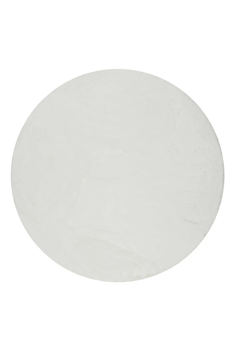 Esprit Teppich Rund Weiß und sehr flauschig Hochflor "Alice"