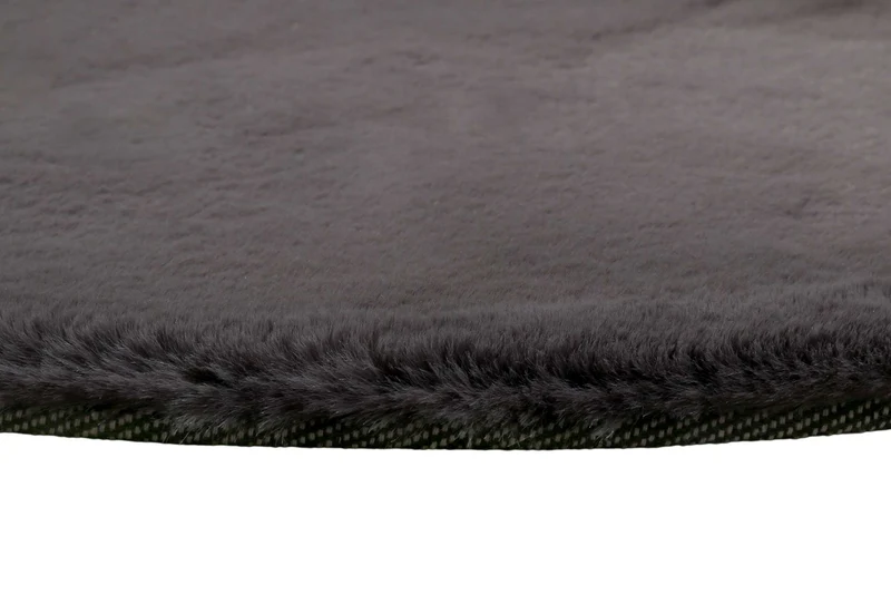 Esprit Teppich Rund Anthrazit und sehr flauschig Hochflor "Alice"