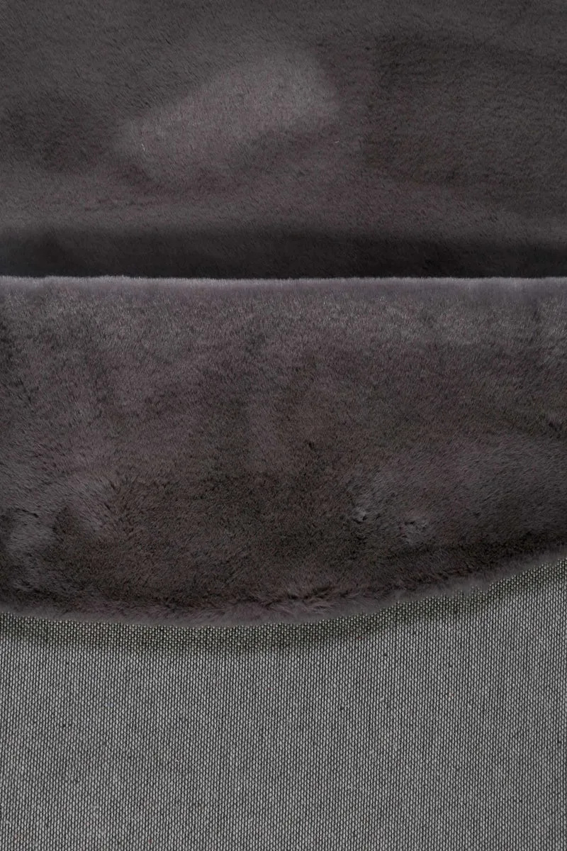 Esprit Teppich Rund Anthrazit und sehr flauschig Hochflor "Alice"