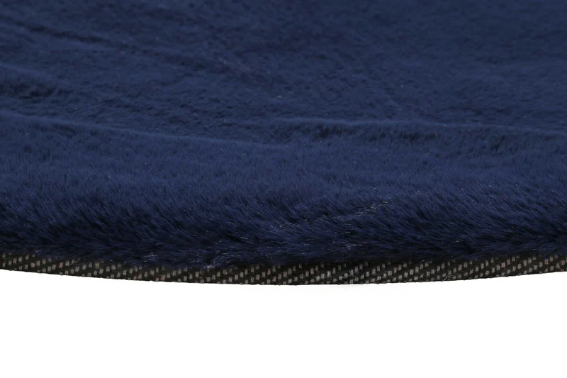 Esprit Teppich Rund Dunkelblau und sehr flauschig Hochflor "Alice"
