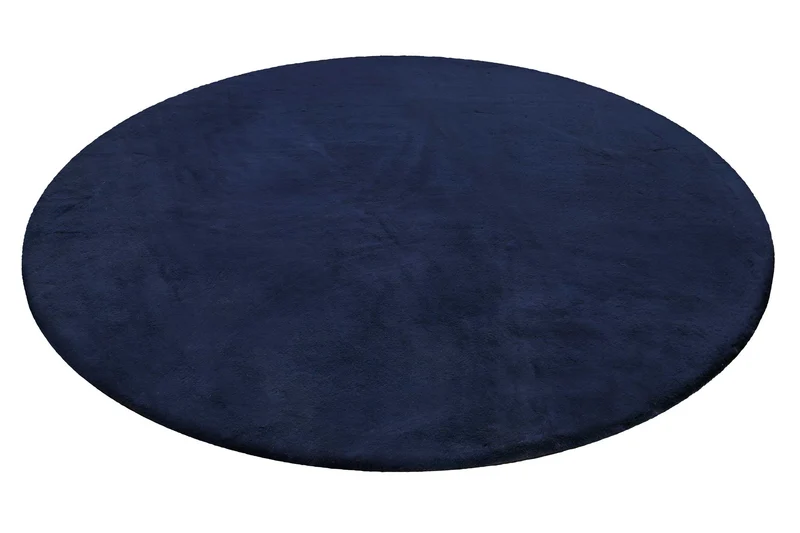 Esprit Teppich Rund Dunkelblau und sehr flauschig Hochflor "Alice"