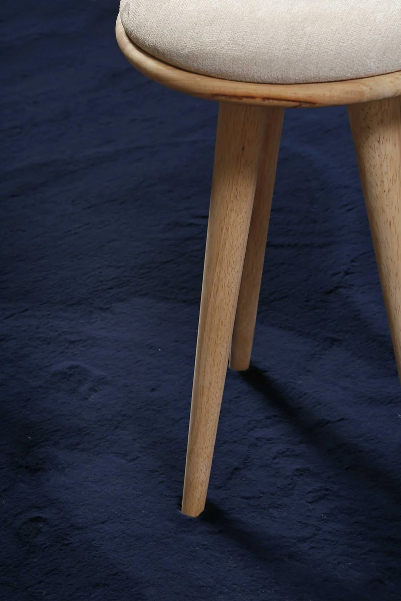 Esprit Teppich Rund Dunkelblau und sehr flauschig Hochflor "Alice"