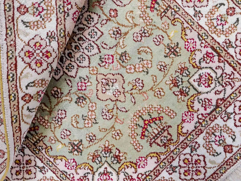 China Seide Teppich 63x92cm - Orientteppich - sand