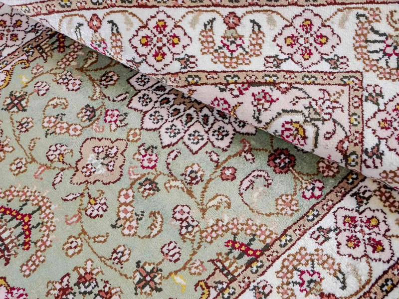 China Seide Teppich 63x92cm - Orientteppich - sand