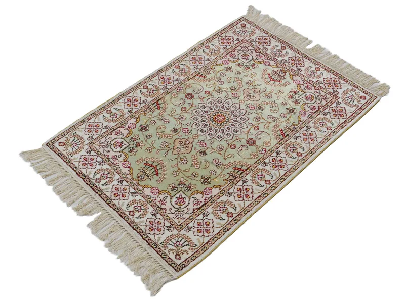 China Seide Teppich 63x92cm - Orientteppich - sand