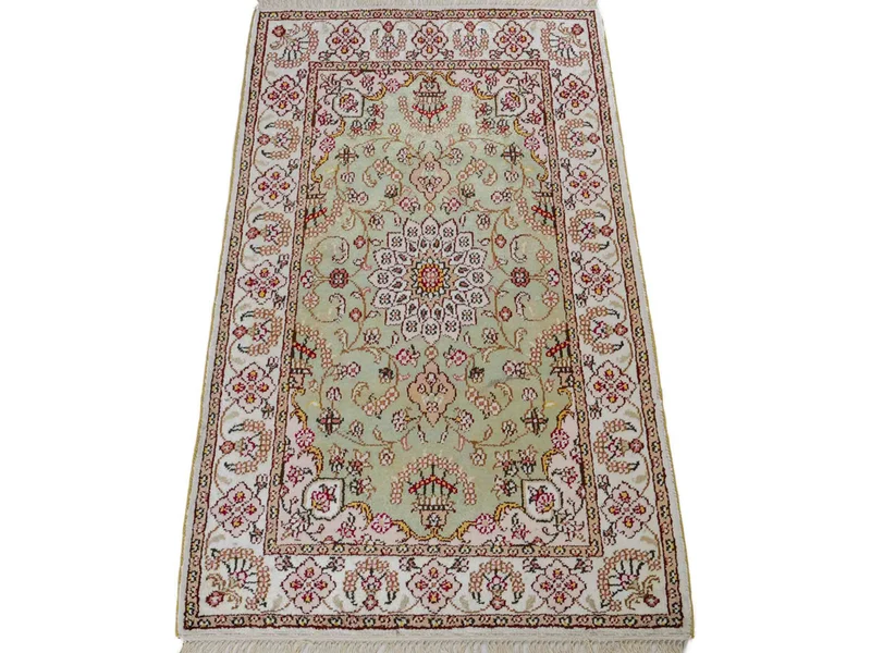 China Seide Teppich 63x92cm - Orientteppich - sand