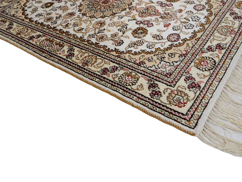 China Seide Teppich 63x93cm - Orientteppich - beige