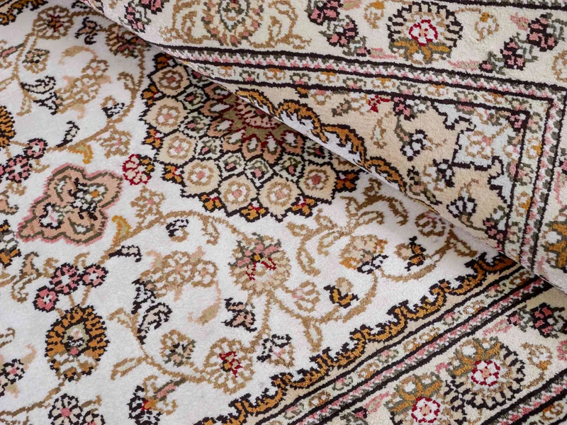 China Seide Teppich 63x93cm - Orientteppich - beige