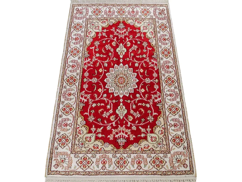 China Seide Teppich 62x89cm - Orientteppich - rot