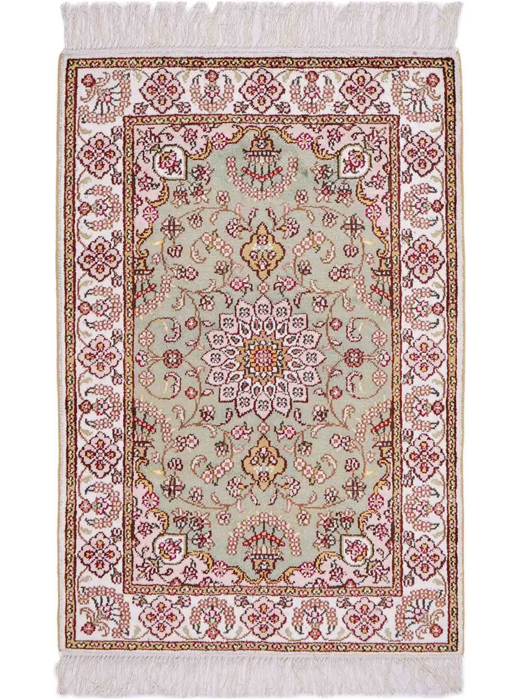 China Seide Teppich 63x93cm - Orientteppich - sand