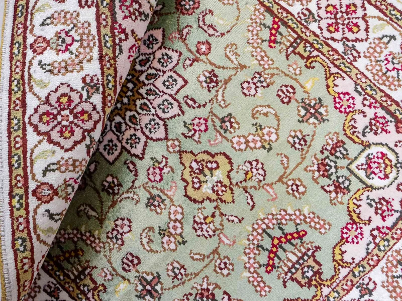 China Seide Teppich 63x93cm - Orientteppich - sand