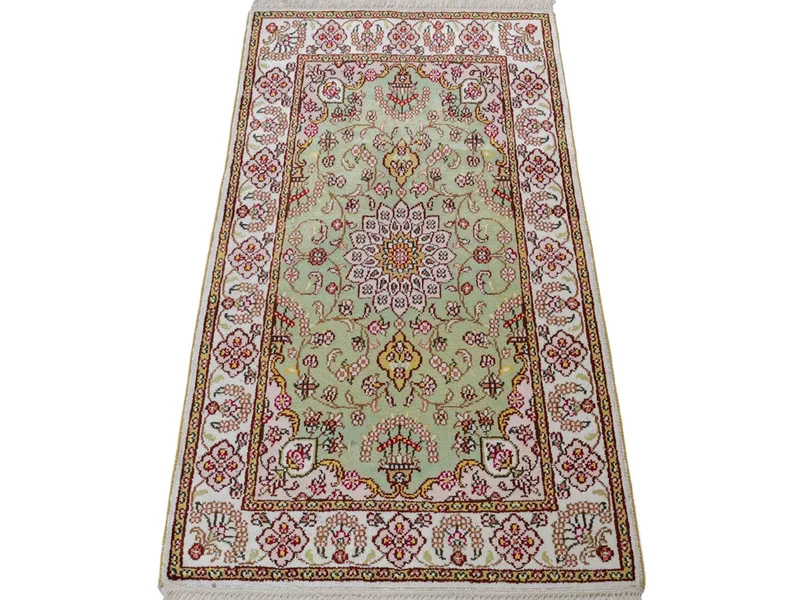 China Seide Teppich 63x93cm - Orientteppich - sand