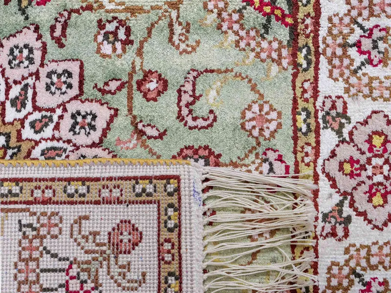 China Seide Teppich 63x93cm - Orientteppich - sand