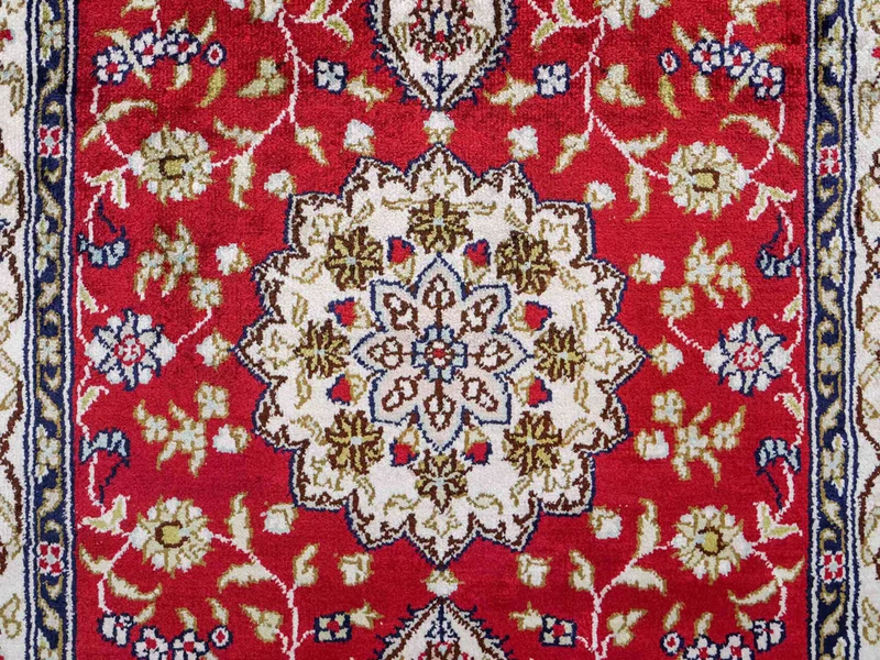 China Seide Teppich 60x92cm - Orientteppich - rot