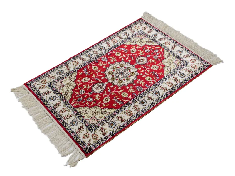China Seide Teppich 60x92cm - Orientteppich - rot