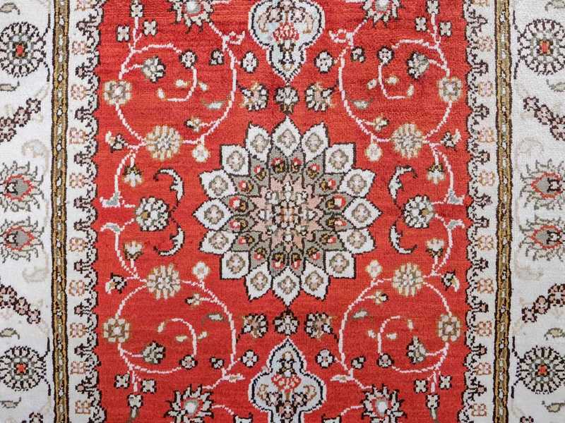 China Seide Teppich 61x93cm - Orientteppich - rot