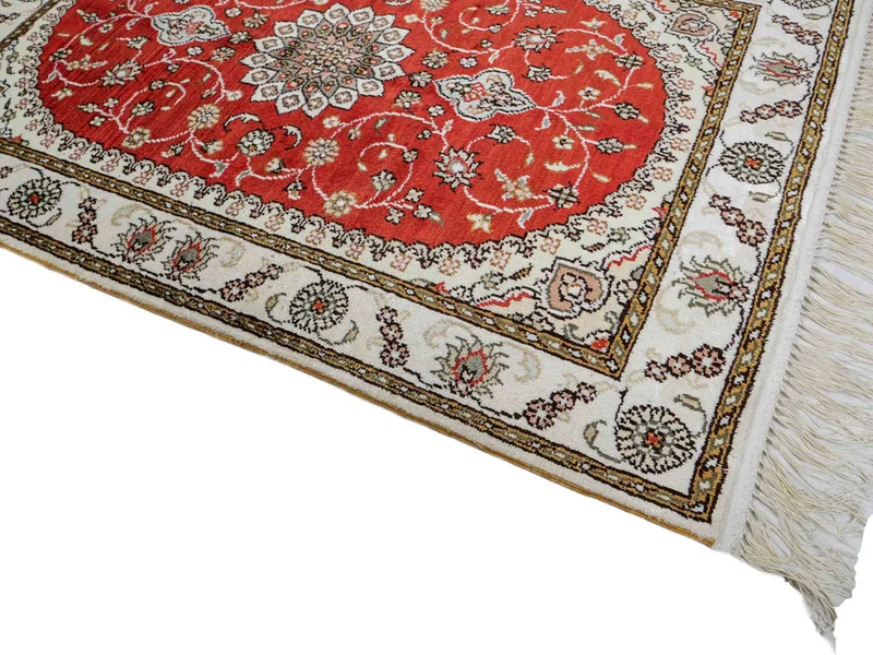 China Seide Teppich 61x93cm - Orientteppich - rot