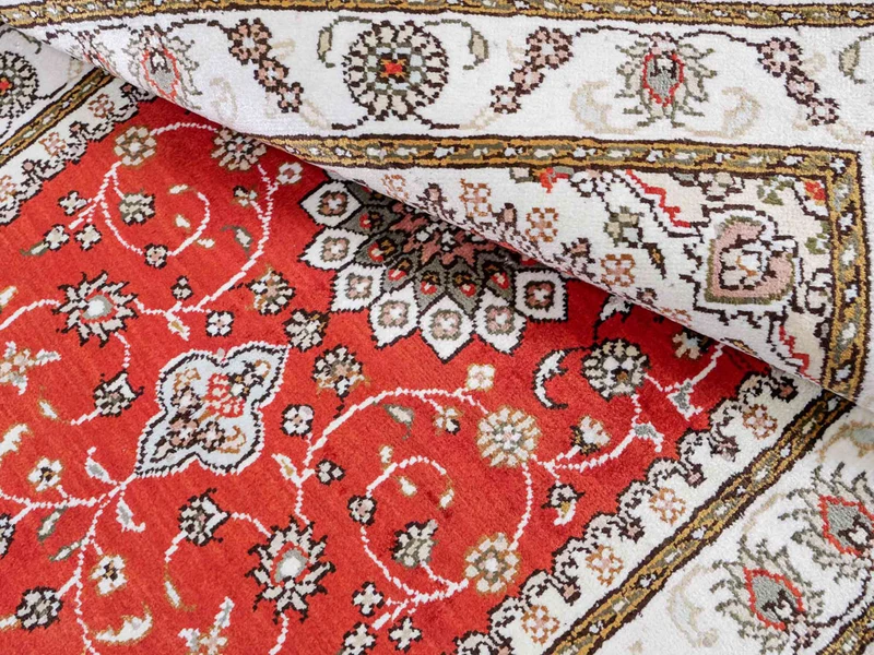 China Seide Teppich 61x93cm - Orientteppich - rot