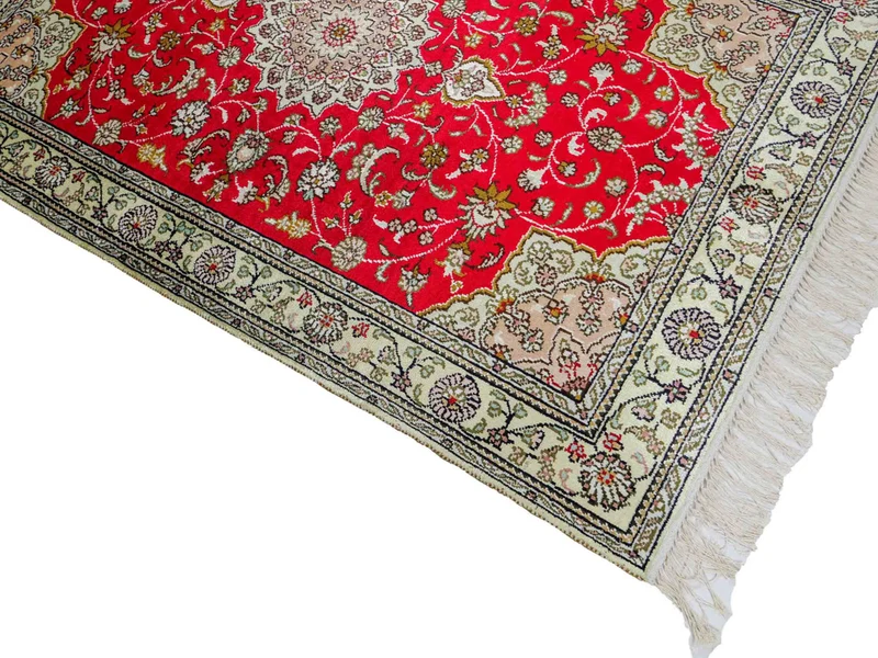 China Seide Teppich 78x122cm - Orientteppich - rot