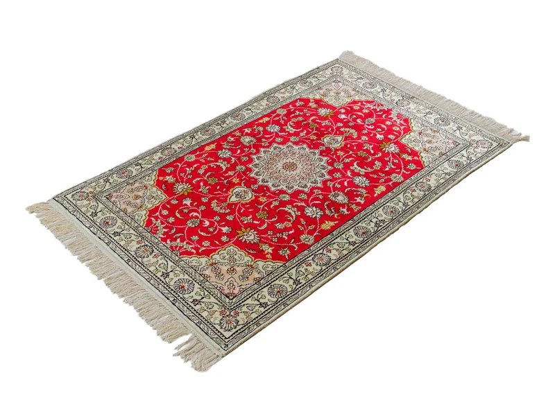China Seide Teppich 78x122cm - Orientteppich - rot