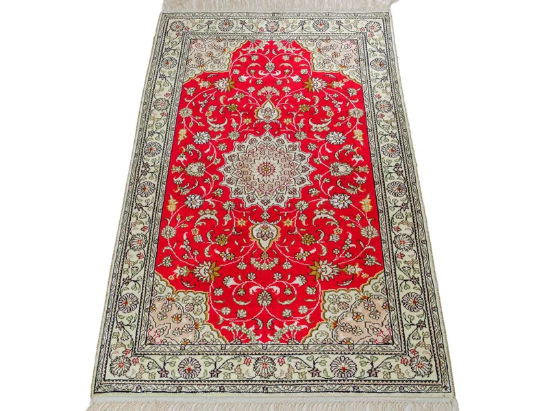 China Seide Teppich 78x122cm - Orientteppich - rot