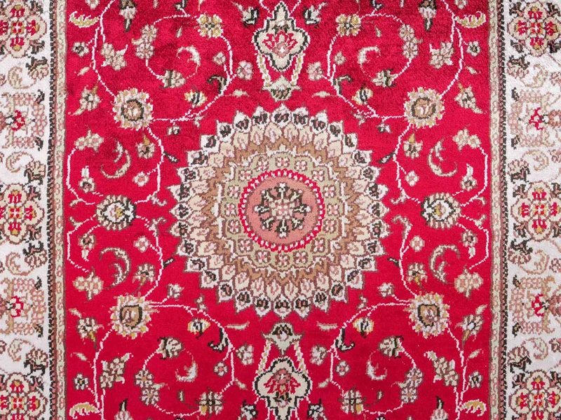 China Seide Teppich 76x120cm - Orientteppich - rot