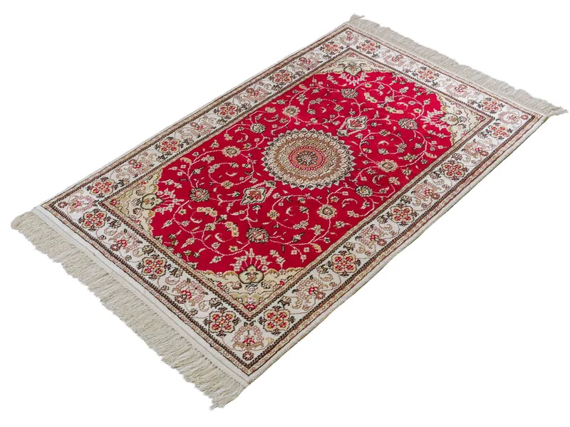 China Seide Teppich 76x120cm - Orientteppich - rot