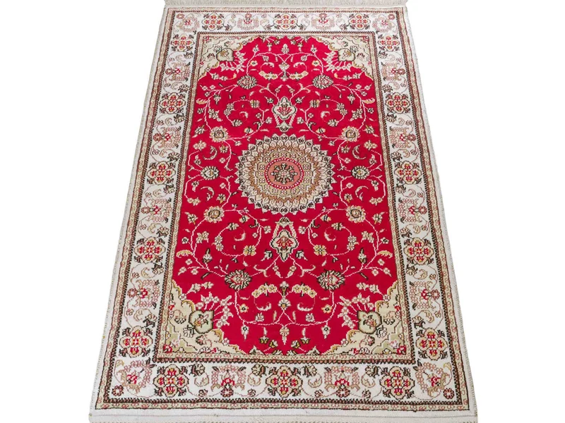 China Seide Teppich 76x120cm - Orientteppich - rot