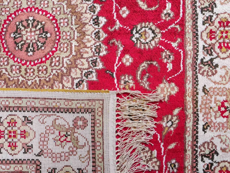 China Seide Teppich 76x120cm - Orientteppich - rot