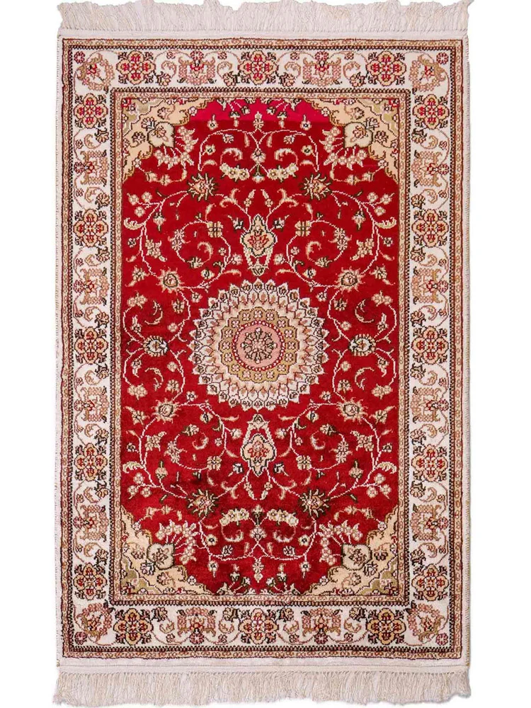 China Seide Teppich 77x117cm - Orientteppich - rot